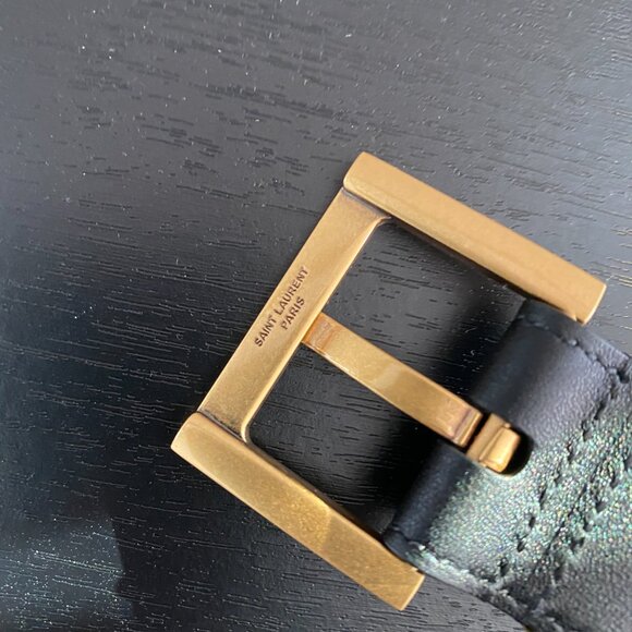 YSL Belt in Smooth Calfskin Black - Picture 3 of 8